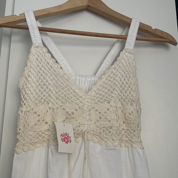 Boho Cottage Core Crochet Dress - Picture 3 of 5